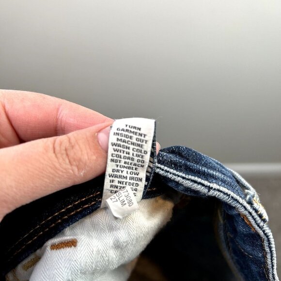 Abercrombie dark wash jeans size 16‎ slim stretch - Picture 7 of 7